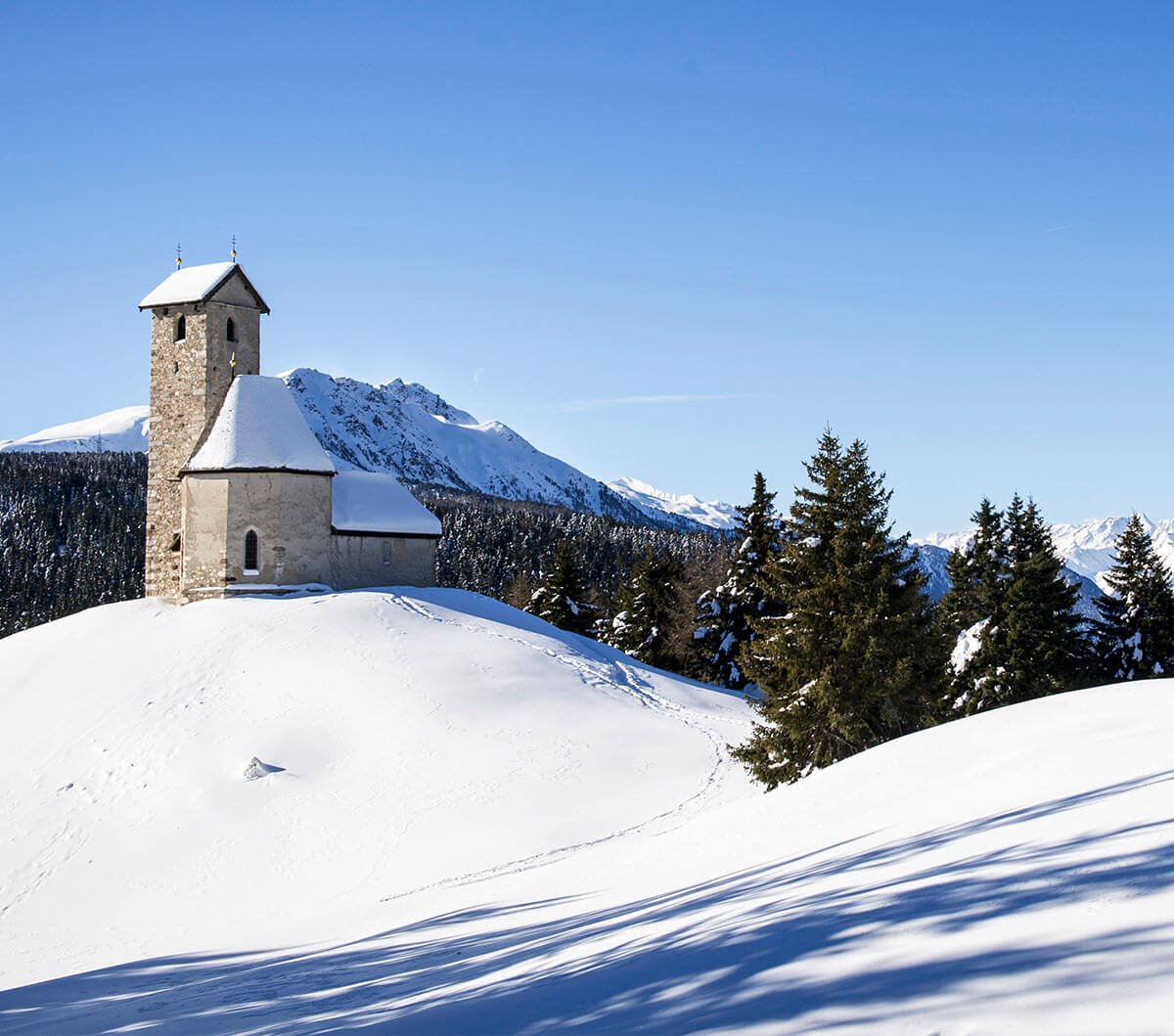 Winterliche Impressionen im Skiurlaub in Meran